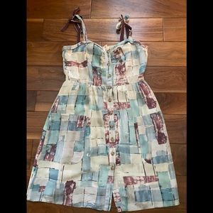 Anthropologie silk lined dress! Like new.